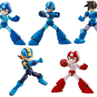 Mega Man 2 Inch Mini Figure Shokugan 66 Action Dash - Set of 5