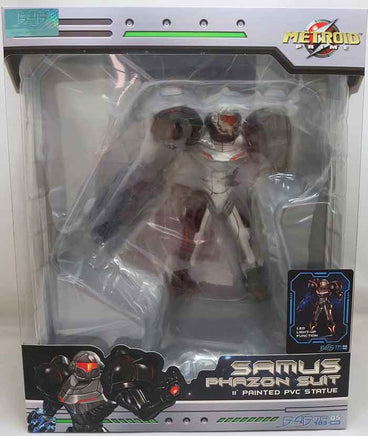 Metroid Prime 11 Inch Statue Figure Painted PVC - Samus Phazon Suit Light Up Version