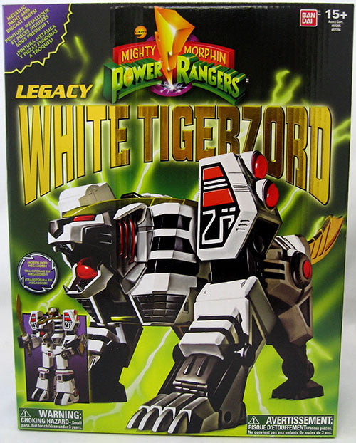 Mighty Morphin Power Rangers 10 Inch Action Figure - Legacy White Tigerzord