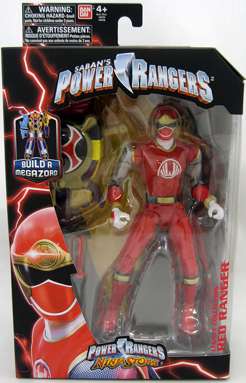 Mighty Morphin Power Rangers Legacy Series 1 6 Inch Action Figure - Ninja Storm Red (Piece For Storm Megazord)