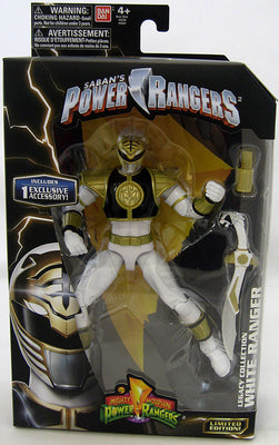 Power Rangers Legacy 6 Inch Action Figure Dino Megazord Series - White Ranger Classic