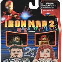 Minimates 2 Inch Action Figure Iron Man 2 - Stark Expo Tony Stark & Natalie Romanova Exclusive