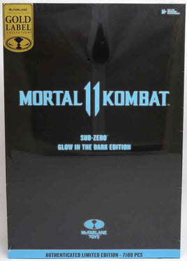 Mortal Kombat 11 7 Inch Action Figure Exclusive - Sub Zero Glow In The Dark Gold Label