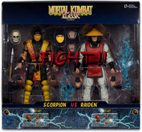 Mortal Kombat Klassic 7 Inch Action Figure 2-Pack - Scorpion vs Raiden