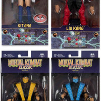 Mortal Kombat Klassic 7 Inch Action Figure Wave 1 - Set of 4 (Sub-Zero - Scorpion - Liu Kang - Kitana)