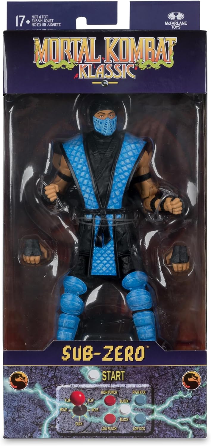 Mortal Kombat Klassic 7 Inch Action Figure Wave 1 - Sub-Zero| Cmdstore