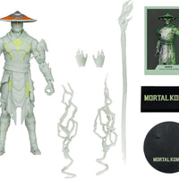 Mortal Kombat MK1 7 Inch Action Figure Exclusive - Glow In The Dark Raiden Gold Label