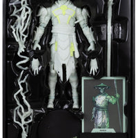 Mortal Kombat MK1 7 Inch Action Figure Exclusive - Glow In The Dark Raiden Gold Label