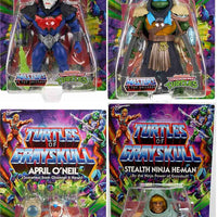 Masters Of The Universe Teenage Mutant Ninja Turtles 6" Figure Turtles Of Grayskull Wave 4 - Set of 4