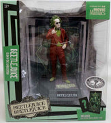 Movie Maniacs Beetlejuice 2024 6 Inch Static Figure Posed Exclusive - Beetlejuice Glow In Dark Platinum