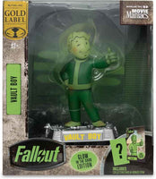 Movie Maniacs Fallout 5 Inch Static Figure Posed Exclusive - Vault Boy Glow in The Dark Edition Gold Label