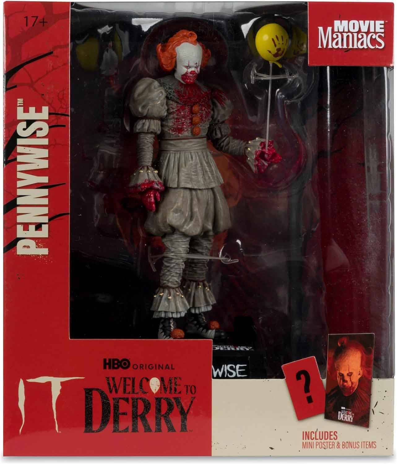 Movie Maniacs IT Welcome to Derry 6 Inch Static Figure - Pennywise