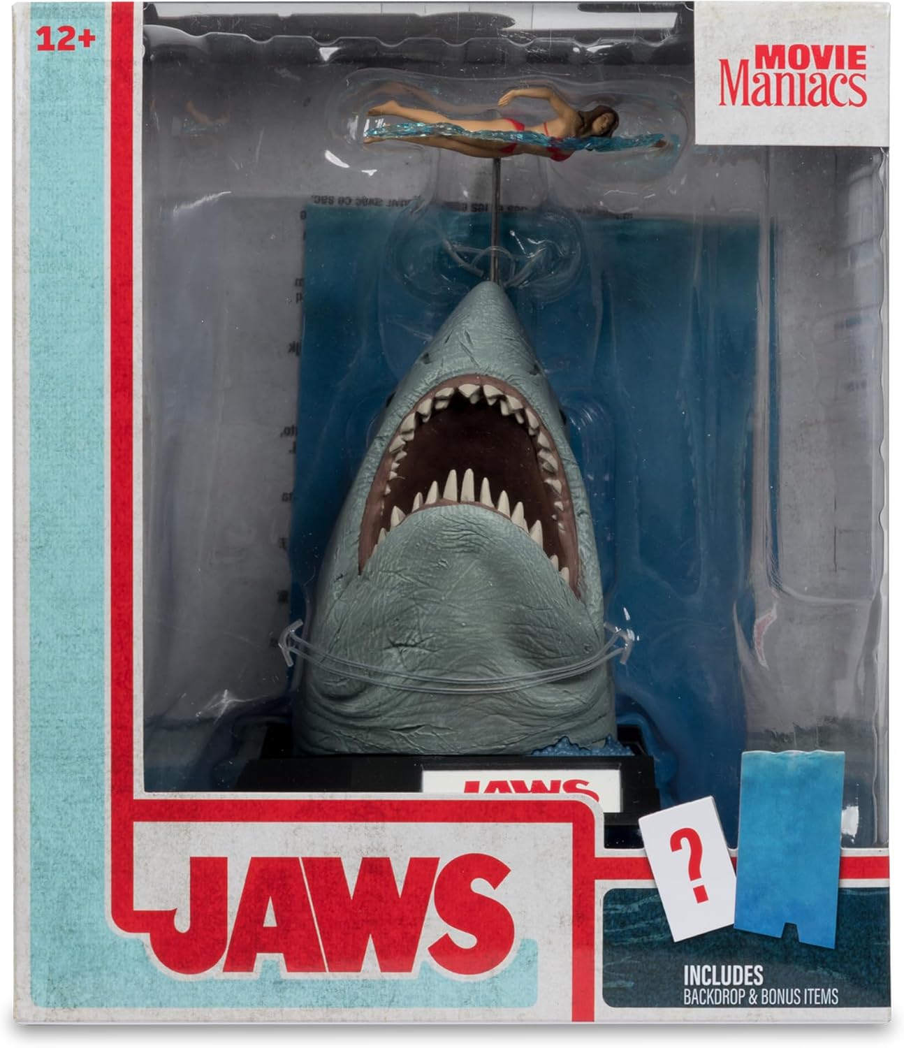 ジョーズ JAWS フィギュア 3Dポスター Jaws 50th Anniversary Poster Series Display Piece (PRE-ORDER