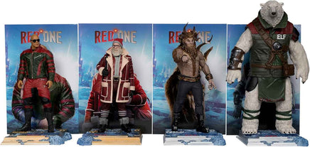 Movie Maniacs Red One 6 Inch Statue Figure Posed Box Set - (Callum Drift - Nick - Garcia - Krampus)