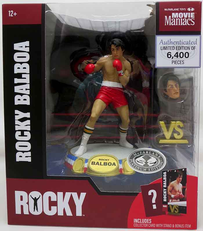 Movie Maniacs Rocky 1976 6 Inch Static Figure Exclusive - Rocky Balboa Platinum