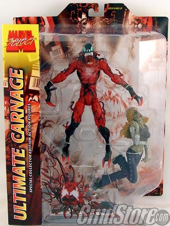 Marvel Select 8 Inch Action Figures- Ultimate Carnage (Sub-Standard Packaging)