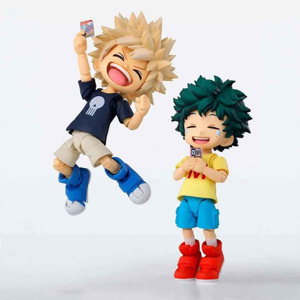 My Hero Academia 3.75 Inch Action Figure S.H. Figuarts - Izuku Midoriya & Katsuki Bakugo Childhood Set