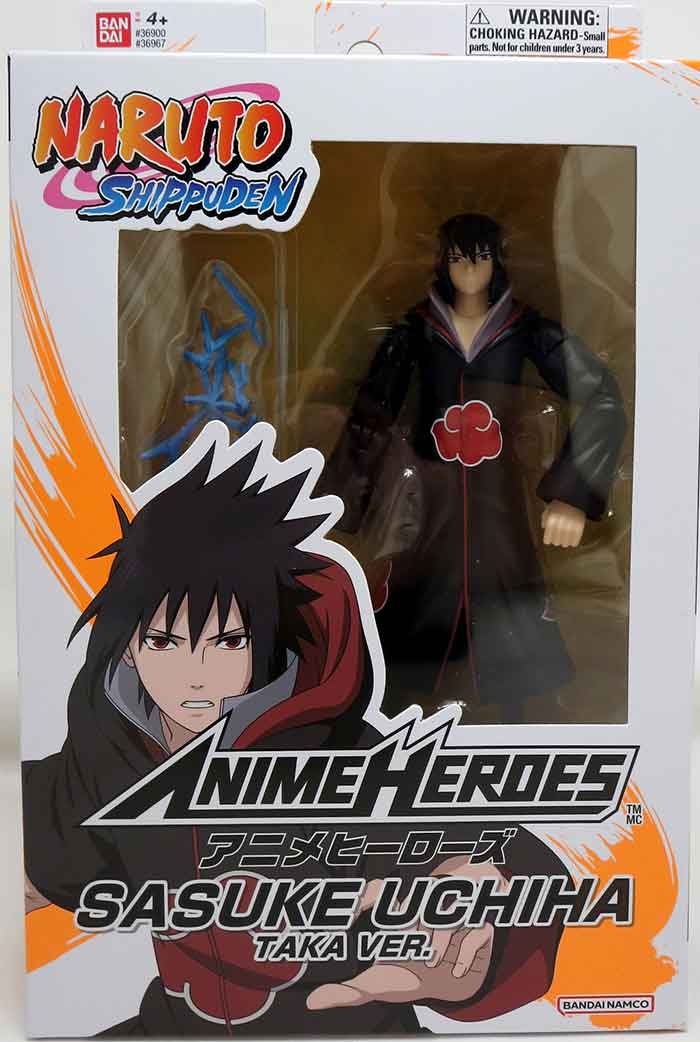 Naruto Shippuden 6 Inch Action Figure Anime Heroes - Sasuke Uchiha Akatsuki Version