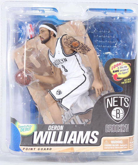 NBA Basketball 6 Inch Action Figure Series 22 - Deron Williams White Jersey