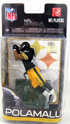 NFL Football 6 Inch Static Figure Series 25 - Troy Polamalu Black Jersey