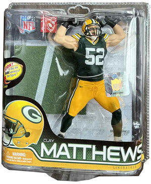 NFL Football 6 Inch Static Figure Series 28 - Clay Matthews Green Jersey