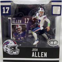 NFL Football SportPicks 7 Inch Static Figure Exclusive - Josh Allen White Jersey