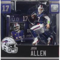 NFL Football SportPicks 7 Inch Static Figure - Josh Allen Blue Jersey