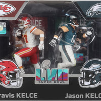 NFL Football SportPicks 7 Inch Static Figure - Travis Kelce & Jason Kelce