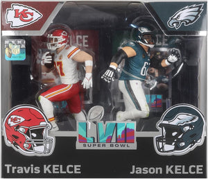 NFL Football SportPicks 7 Inch Static Figure - Travis Kelce & Jason Kelce