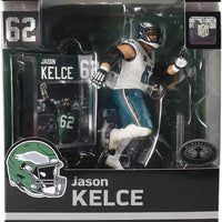 NFL Football SportsPicks 7 Inch Static Figure Exclusive - Jason Kelce White Jersey Platinum