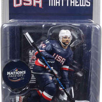 NHL Hockey 7 Inch Static Figure 4 Nations - Auston Matthews (Team USA)