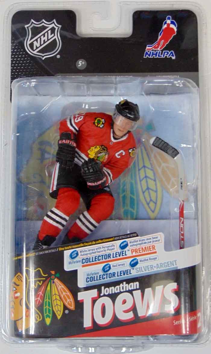 NHL Hockey 6 Inch Static Figure Series 24 Silver Level Variant - Jonathan Toews Red Jersey