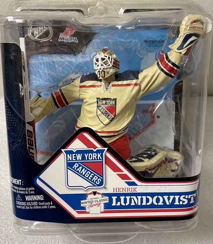 NHL Hockey Inch Static Figure Series 32 Henrik Lundqvist White