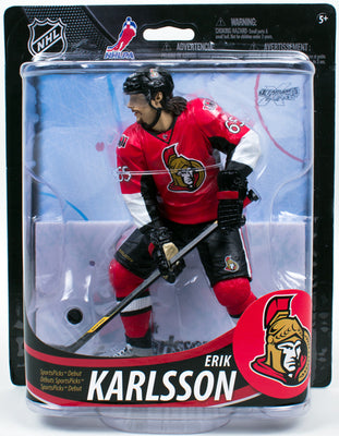 NHL Hockey 6 Inch Action Figure Series 33 - Eric Karlsson Red Jersey Ottawa Senators