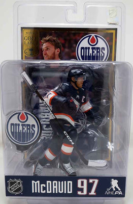 NHL Hockey SportsPicks 7 Inch Static Figure Edmonton Oilers Exclusive - Connor McDavid Gold Label