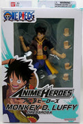 One Piece 6 Inch Action Figure Anime Heroes - Monkey D. Luffy Dressrosa Verison