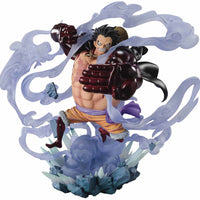 One Piece Battle Of Monsters 8 Inch Statue Figure Figuarts Zero - Gear4 Battle Luffy
