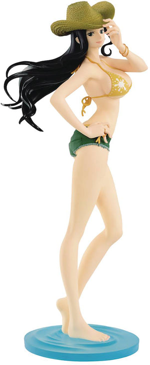 One Piece 6 Inch Static Figure Glitter & Glamour - Robin Color Walk Yellow Bikini Green Shorts