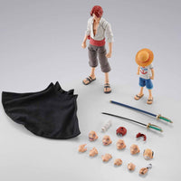 One Piece 6 Inch Action Figure S.H. Figuarts - Shanks & Monkey D. Luffy -Childhood