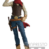 One Piece Treasure Cruise World 8 Inch Static Figure Cowboy Theme Series - Luffy (Shelf Wear Packaging)