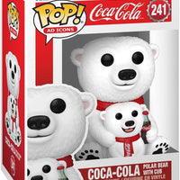 Pop Ad Icons Coca Cola 3.75 Inch Action Figure - Coca-Cola Polar Bear with Cub #241