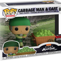 Pop Animation 3.75 Inch Action Figure Avatar The Last Airbender - Cabbage Man and Cart Exclusive