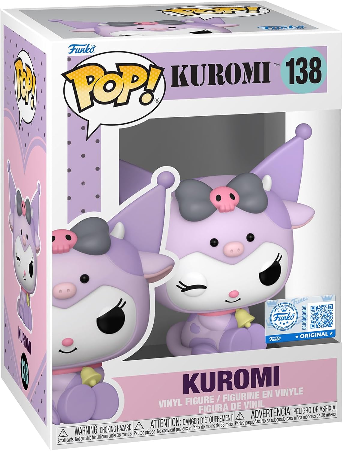 Pop Animation Kuromi 3.75 Inch Action Figure Sanrio - Kuromi in