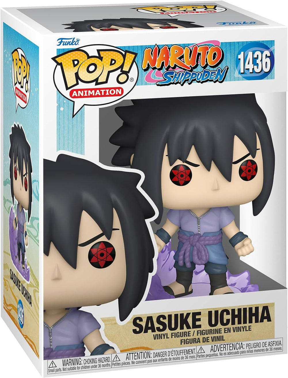 Pop Animation Naruto Shippuden 3.75 Inch Action Figure - Mangekyou Sas ...
