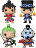 Pop Animation One Piece 3.75 Inch Action Figure 4-Pack - Luffy - Sabo - Zoro - Jinbe