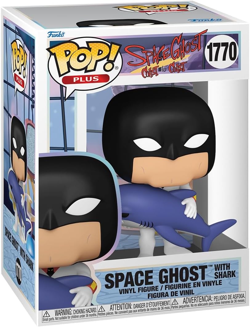 Pop Animation Space Ghost Coast to Coast 3.75 Inch Action Figure Pop Plus - Space Ghost with Shark #1770