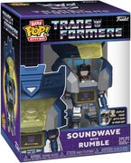 Pop Animation Transformers 6 Inch Action Figure Bitty Bot - Soundwave with Rumble