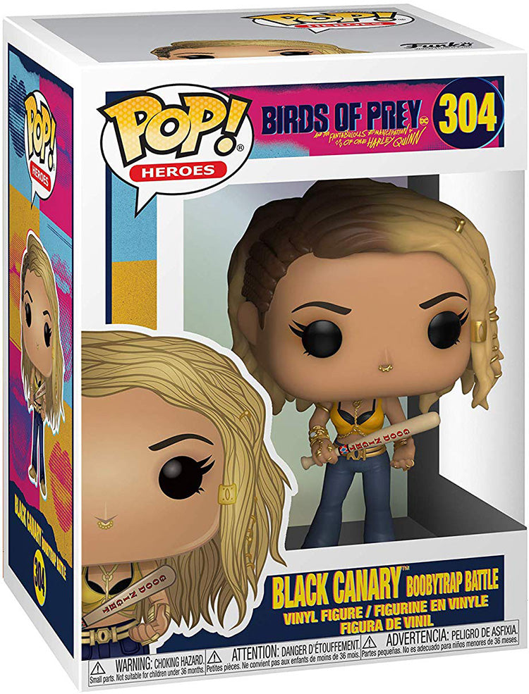 Pop DC Heroes 3.75 Inch Action Figure Birds Of Prey - Black Canary Boobytrap Battle #304