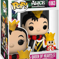 Pop Disney Alice In Wonderland 3.75 Inch Action Figure - Queen Of Hearts with King #1063