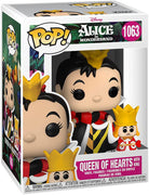 Pop Disney Alice In Wonderland 3.75 Inch Action Figure - Queen Of Hearts with King #1063